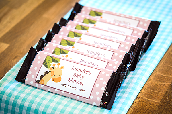 DIY Baby Shower Series: Flyer Candy Bar Wrappers